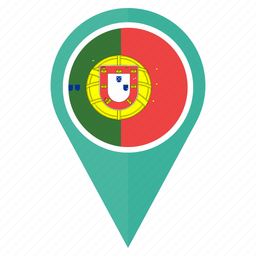 Flag, portugal, pin, country, direction, location, navigation icon - Download on Iconfinder