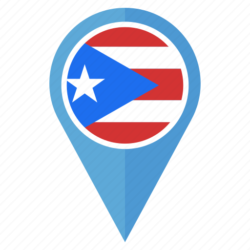 Flag, puerto, ricol, nation, national, navigation, pin icon - Download on Iconfinder