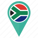 flag, pin, country, location, nation, navigation, south africa