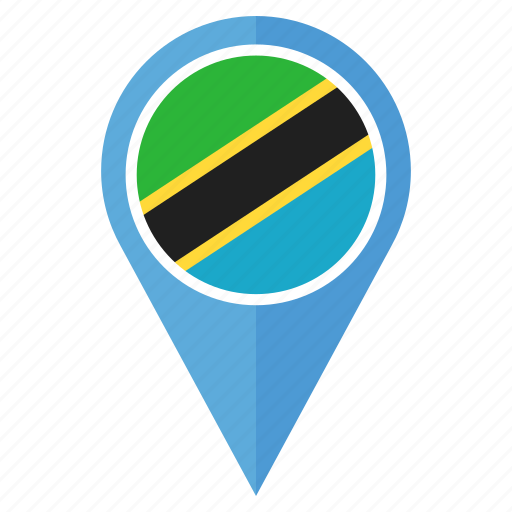 Flag, tanzania, country, location, nation, navigation, pin icon - Download on Iconfinder