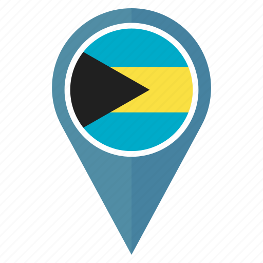 Flag, pin, country, location, navigation, the bahamas icon - Download on Iconfinder