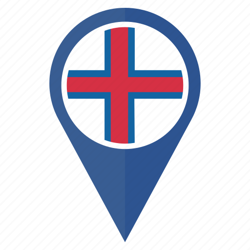 Flag, pin, country, nation, navigation, the faroe islands icon - Download on Iconfinder