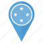 flag, pin, country, location, navigation, the federated states of micronesia 
