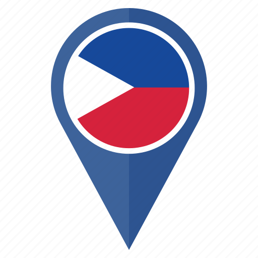 Flag, philippinesa, the, pin, country, location, navigation icon - Download on Iconfinder