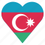 azerbaijan, country, flag, location, nation, navigation, pin 