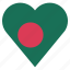 bangladesh, country, flag, location, nation, navigation, pin 
