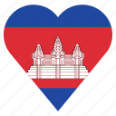 cambodia, country, flag, location, nation, navigation, pin