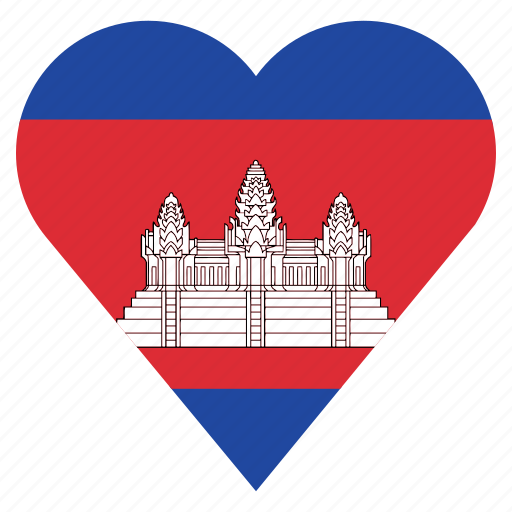 Cambodia, country, flag, location, nation, navigation, pin icon - Download on Iconfinder