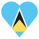 country, flag, location, navigation, pin, saint lucia