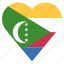 country, flag, location, nation, navigation, pin, the comoros 