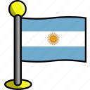 argentina, country, flag, flags