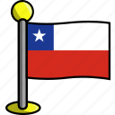 chile, country, flag, flags