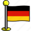 country, flag, flags, germany 