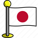 country, flag, flags, japan