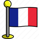 country, flag, flags, france