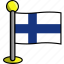 country, finland, flag, flags