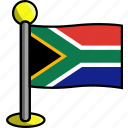 africa, country, flag, flags, south