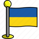country, flag, flags, ukraine