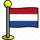 country, flag, flags, netherlands