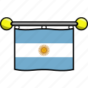 argentina, country, flag, flags