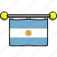 argentina, country, flag, flags 
