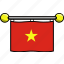 country, flag, flags, vietnam 