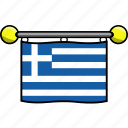 country, flag, flags, greece