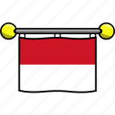 country, flag, flags, indonesia