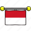 country, flag, flags, indonesia 