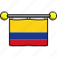 colombia, country, flag, flags 