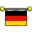 country, flag, flags, germany 