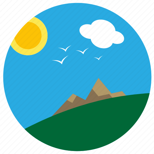 Away, eagles, mountain, sunshine, view icon - Download on Iconfinder