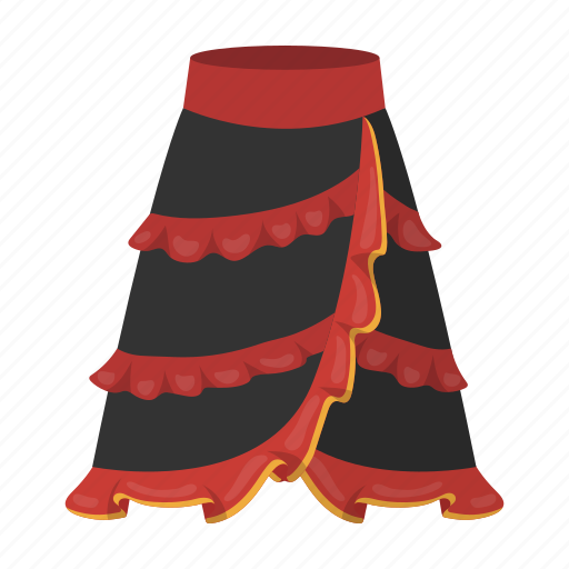 Clothes, country, culture, sightseeing, skirt, spain, travel icon - Download on Iconfinder