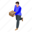 business, cartoon, courier, food, isometric, running, silhouette 