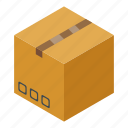 box, business, carton, cartoon, isometric, parcel, shopping
