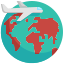 airplane, earth, global, globe, trave, vacation, world 