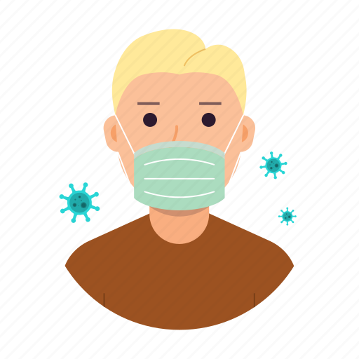 Coronavirus, covid19, mask, man, avatar icon - Download on Iconfinder