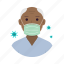 coronavirus, covid19, old, man, avatar 