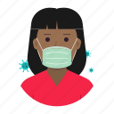 coronavirus, covid19, woman, avatar