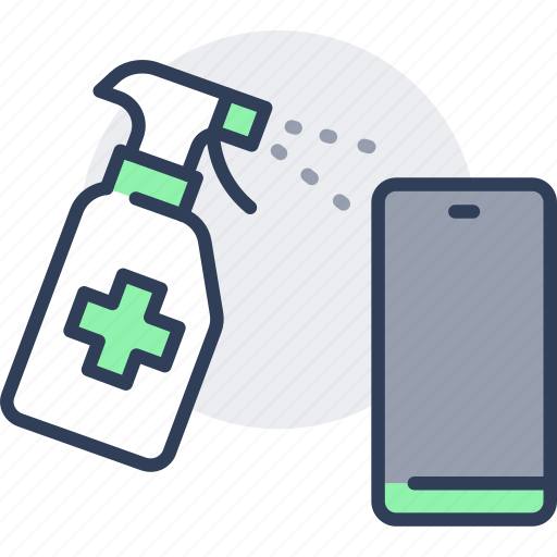 Covid, disinfect, phone icon - Download on Iconfinder