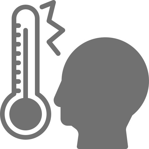Checking, fever, high, temperature, thermometer icon - Free download