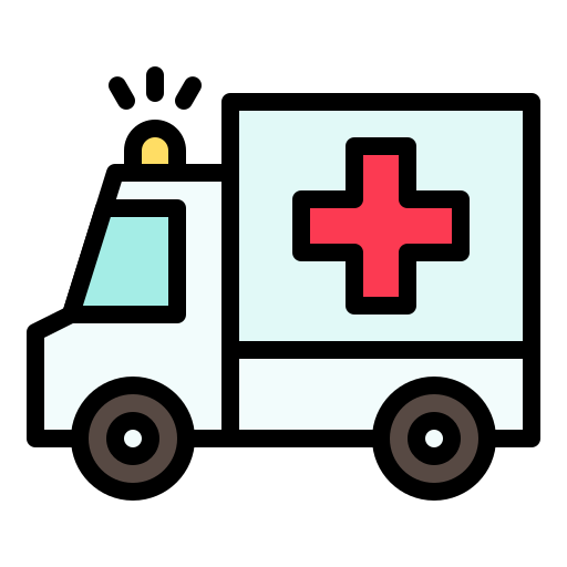 Ambulance, transport, truck, vehicle, virus icon - Free download