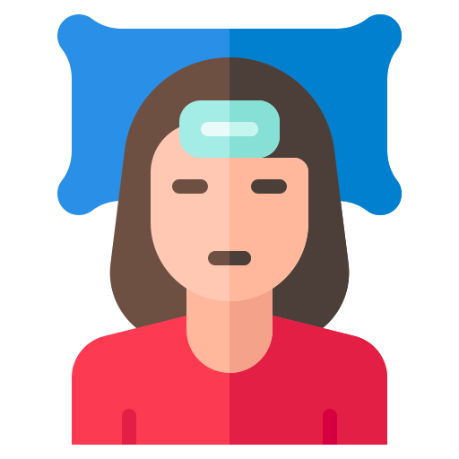 Avatar, fever, patient, rest, virus, woman icon - Free download