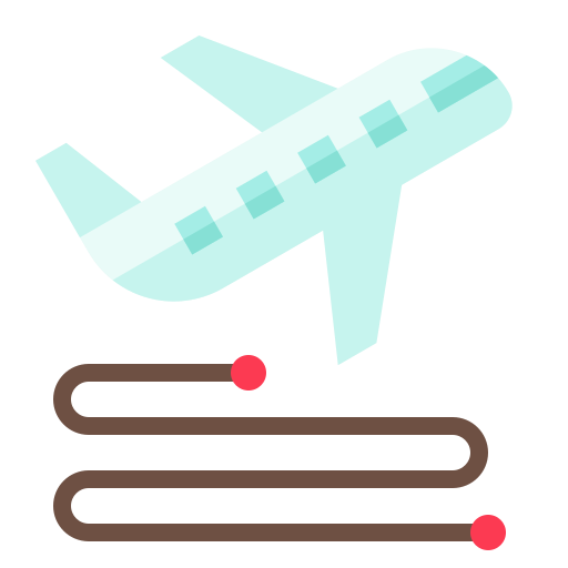 Plane, route, transport, travel, vehicle, virus icon - Free download