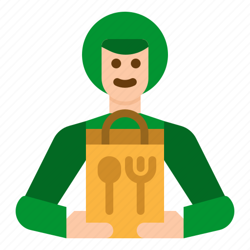Delivery, food, man, motorcycle, shipping icon - Download on Iconfinder