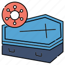 coffin, dead, die, covid