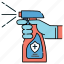 disinfectant, spray, clean, virus, bacteria 