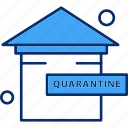 building, home, house, quarantine