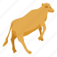cartoon, cow, dog, farm, isometric, logo, silhouette 