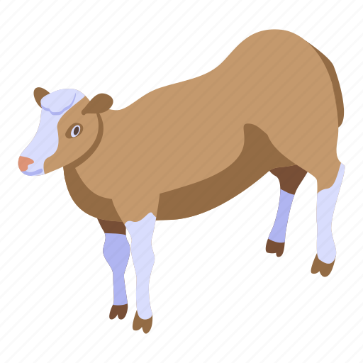 Baby, bovine, cartoon, cow, food, isometric, nature icon - Download on Iconfinder